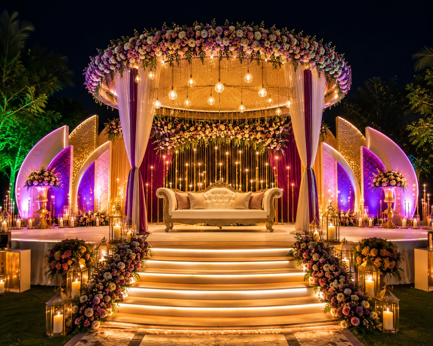 Moonlit Lotus Wedding in Coimbatore